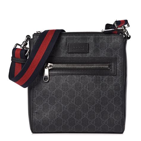 gucci messenger gg supreme black/grey|gucci gg supreme crossbody bag.